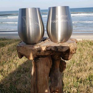 Custom Etched Steel Wine Cups
